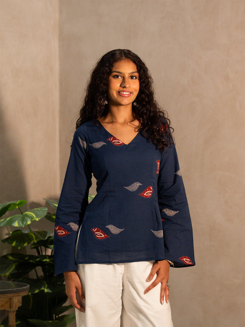 Risa Flared Sleeve Kurti Top
