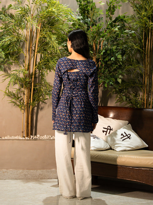 Bela Dual Wear Structured Kurti Top