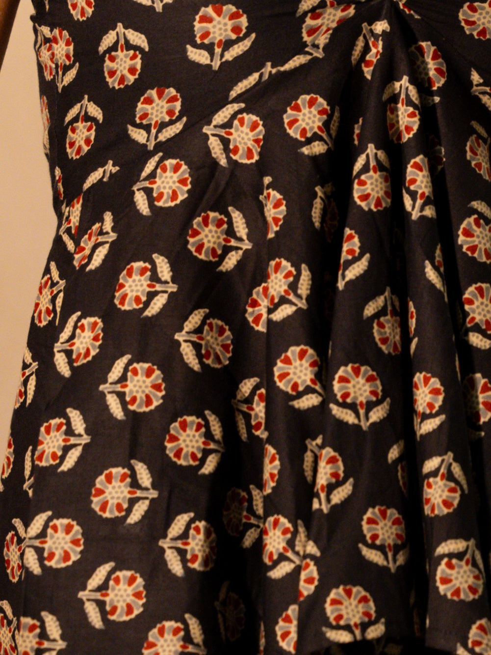 Saral Asymmetrical Tie -Up Top