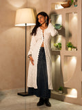 Rasha Jacquard Cape Structured Kurti Top