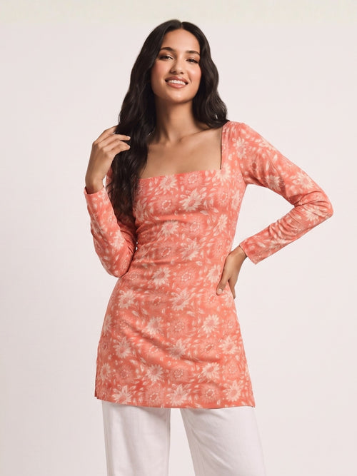 Ruhi Sleeved Corset Kurti Top