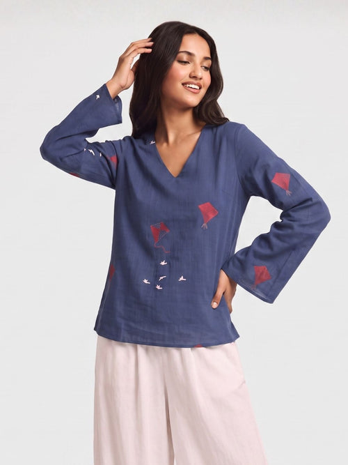 Sakshi Bell Sleeved Structured Top