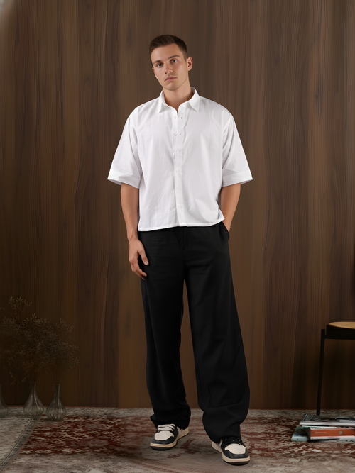 Aditya Linen Crop Shirt