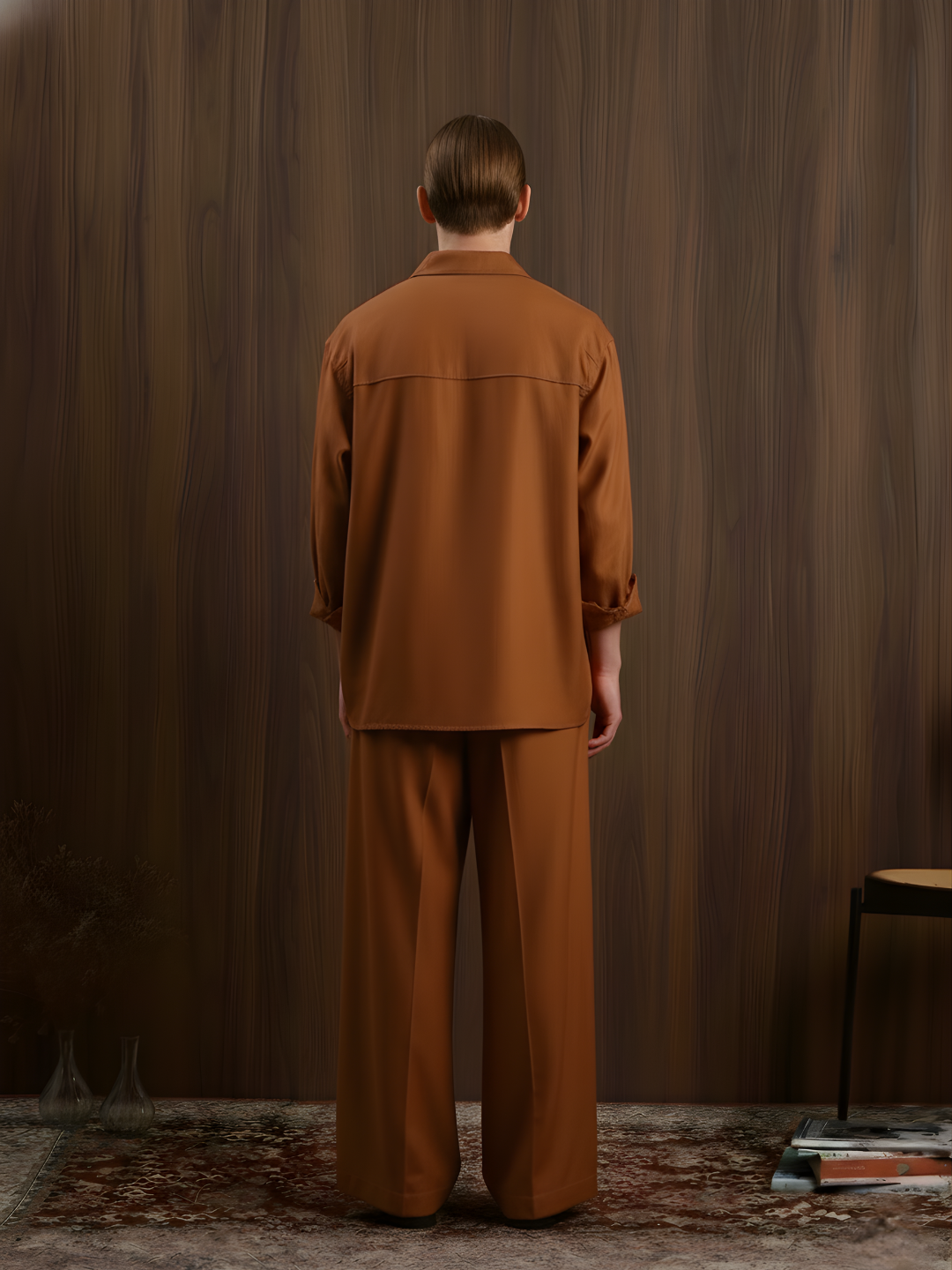 Yash Brown Loose Fitted Shirt