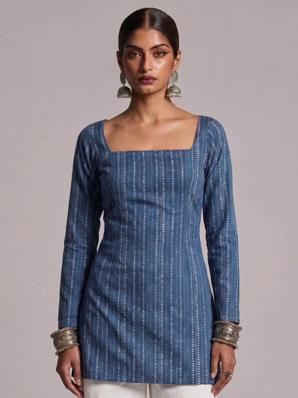 Ishita Sleeved Corset Kurti Top