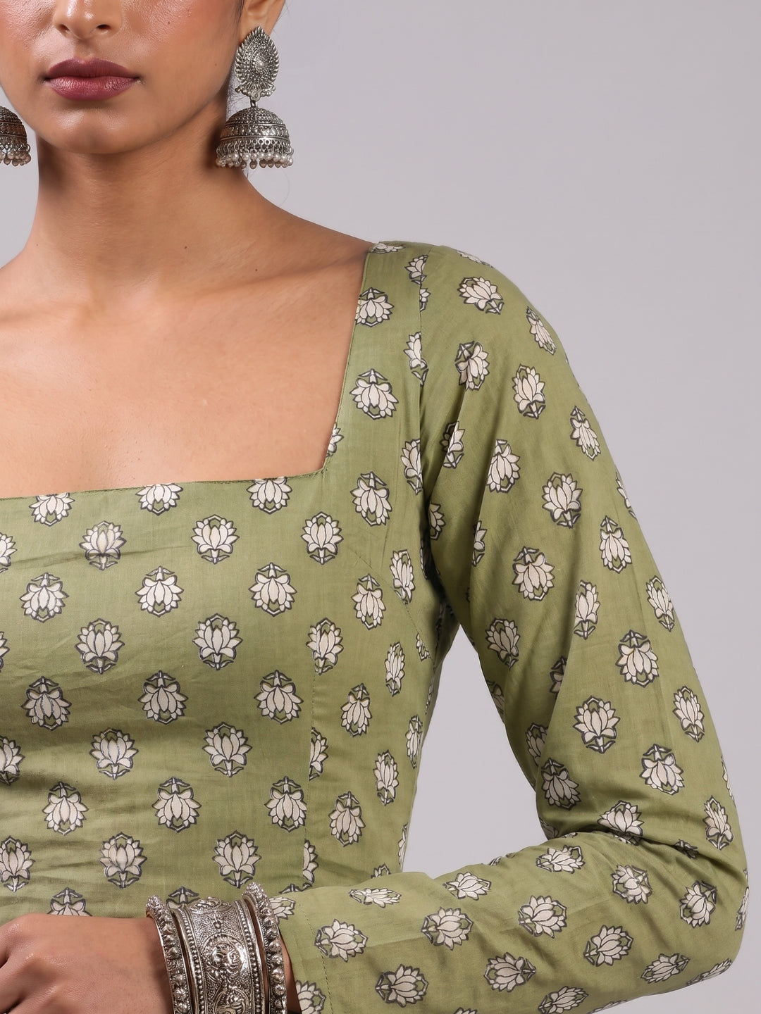 Ayesha Sleeved Corset Kurti Top