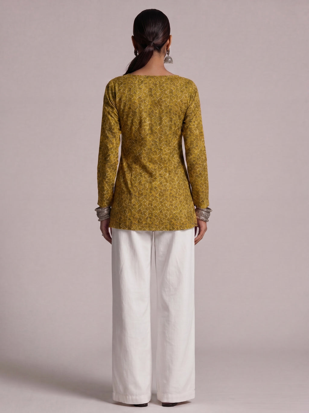 Alaya Sleeved Structured Kurti Top