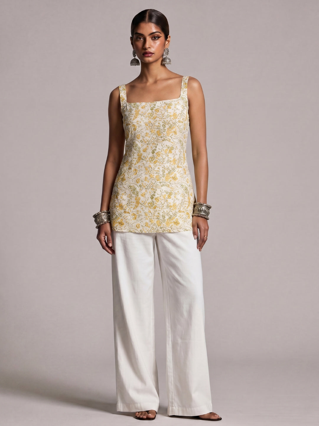 Aarohi Open-Back Kurti Top