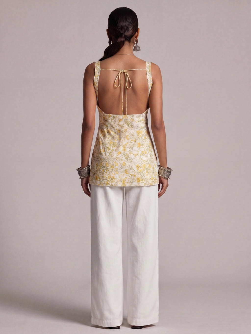 Aarohi Open-Back Kurti Top