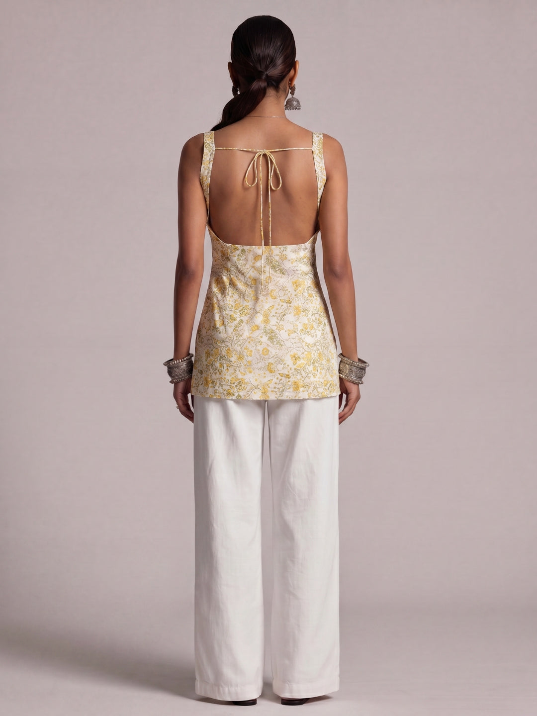 Aarohi Open-Back Kurti Top