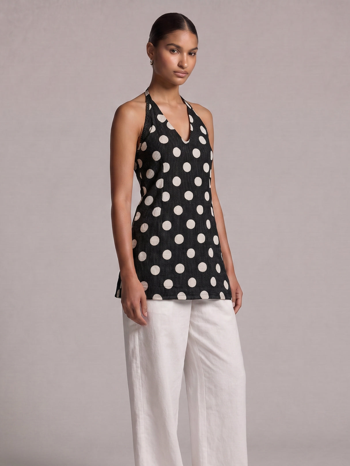 Hiya Halter Neck Corset Kurti Top