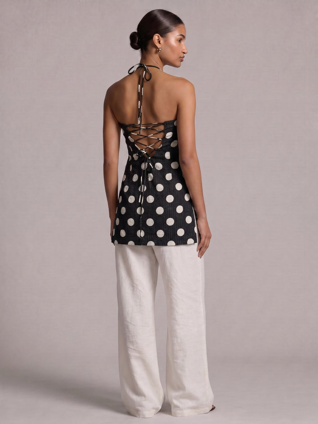 Hiya Halter Neck Corset Kurti Top