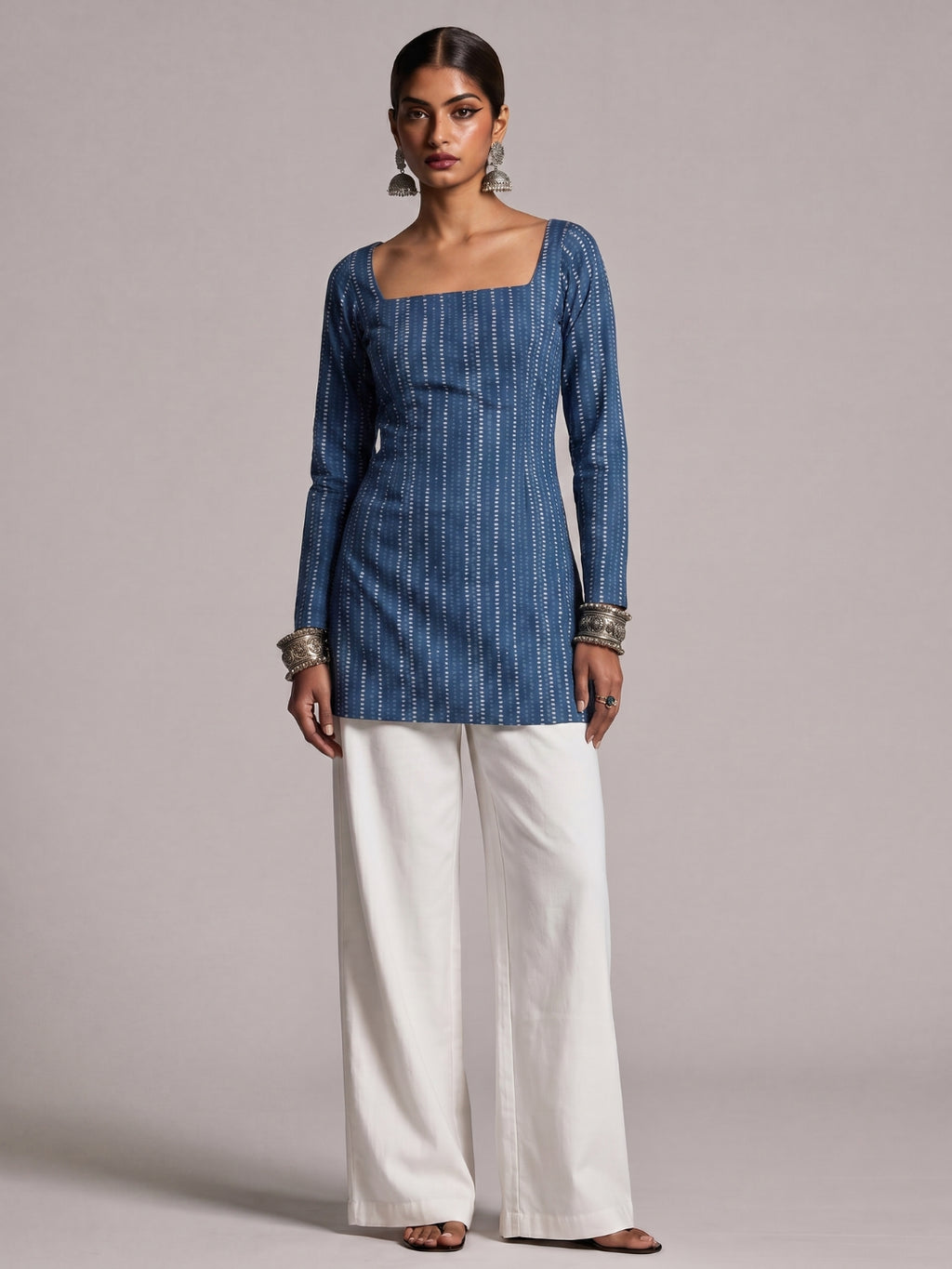 Ishita Sleeved Corset Kurti Top