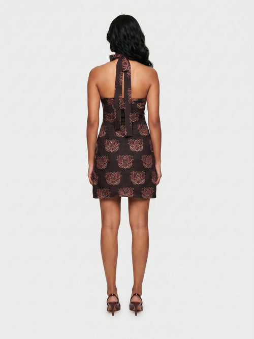 Veena Halter Mini Dress