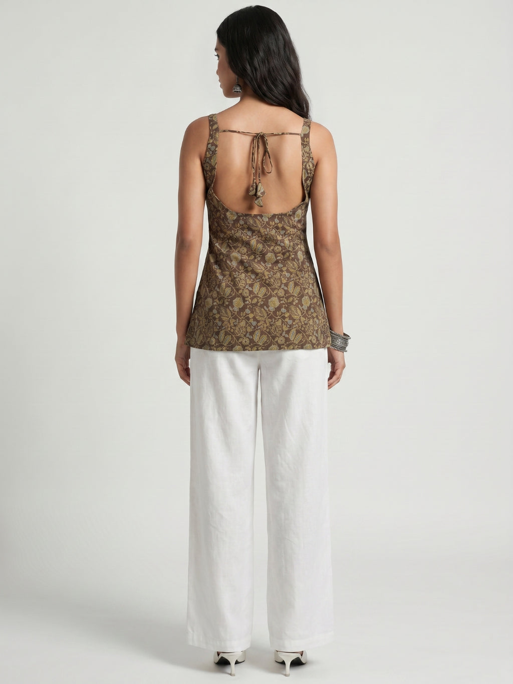 Zeel Open-Back Kurti Top