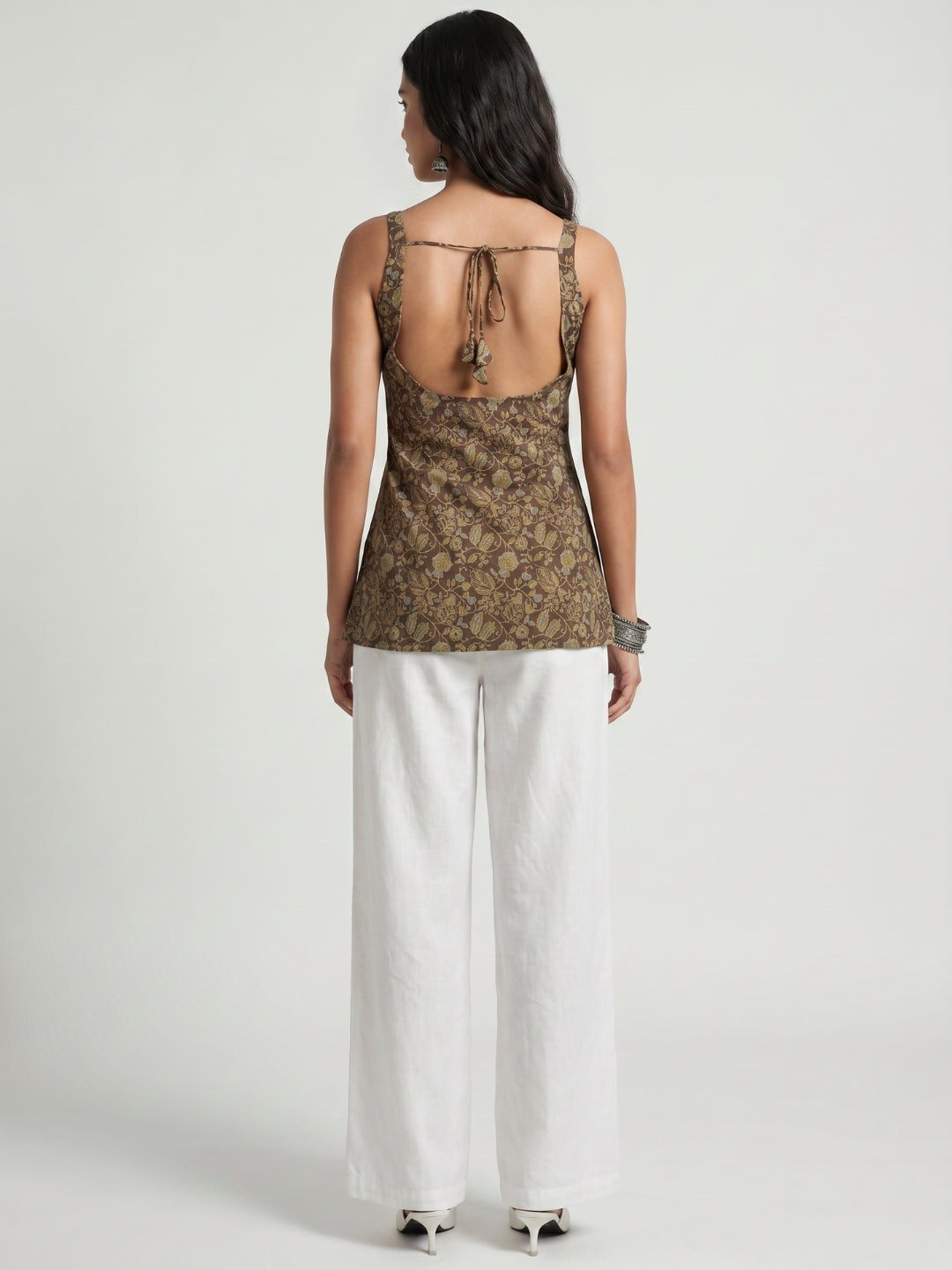 Zeel Open-Back Kurti Top