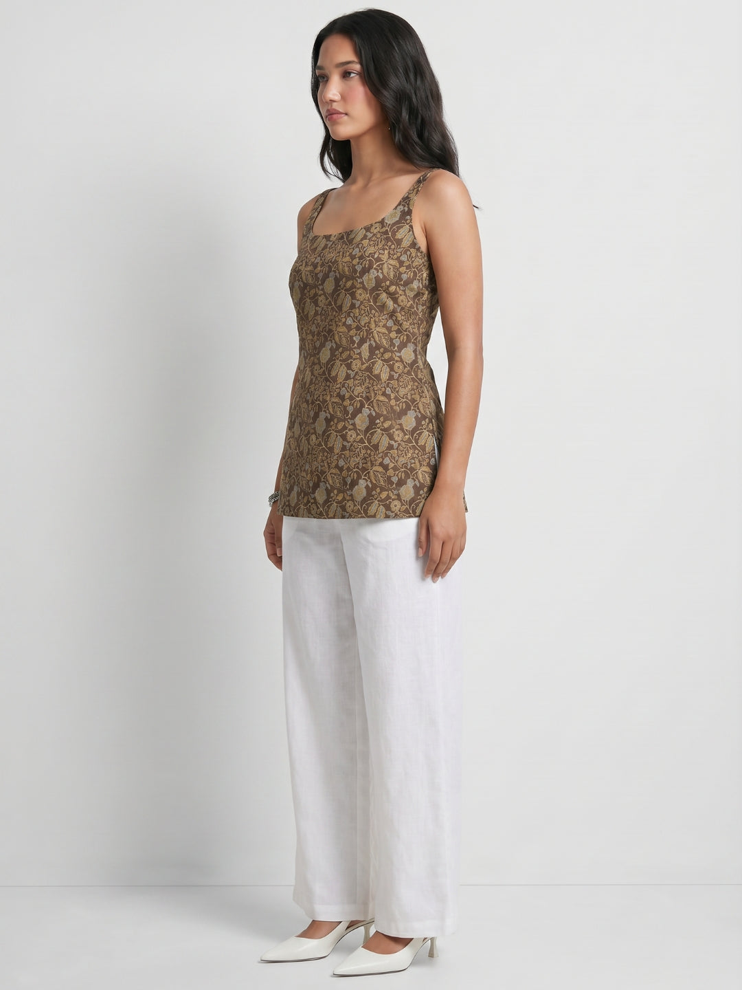 Zeel Open-Back Kurti Top