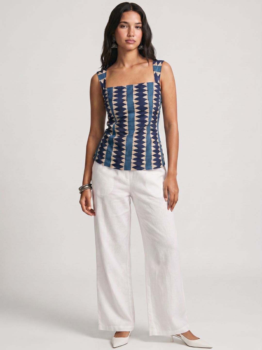 Amaya Tie Structured Top