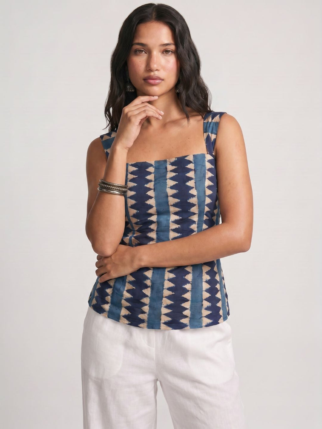 Amaya Tie Structured Top