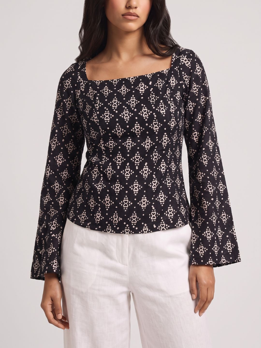 Amayra Open Back Corset Kurti Top