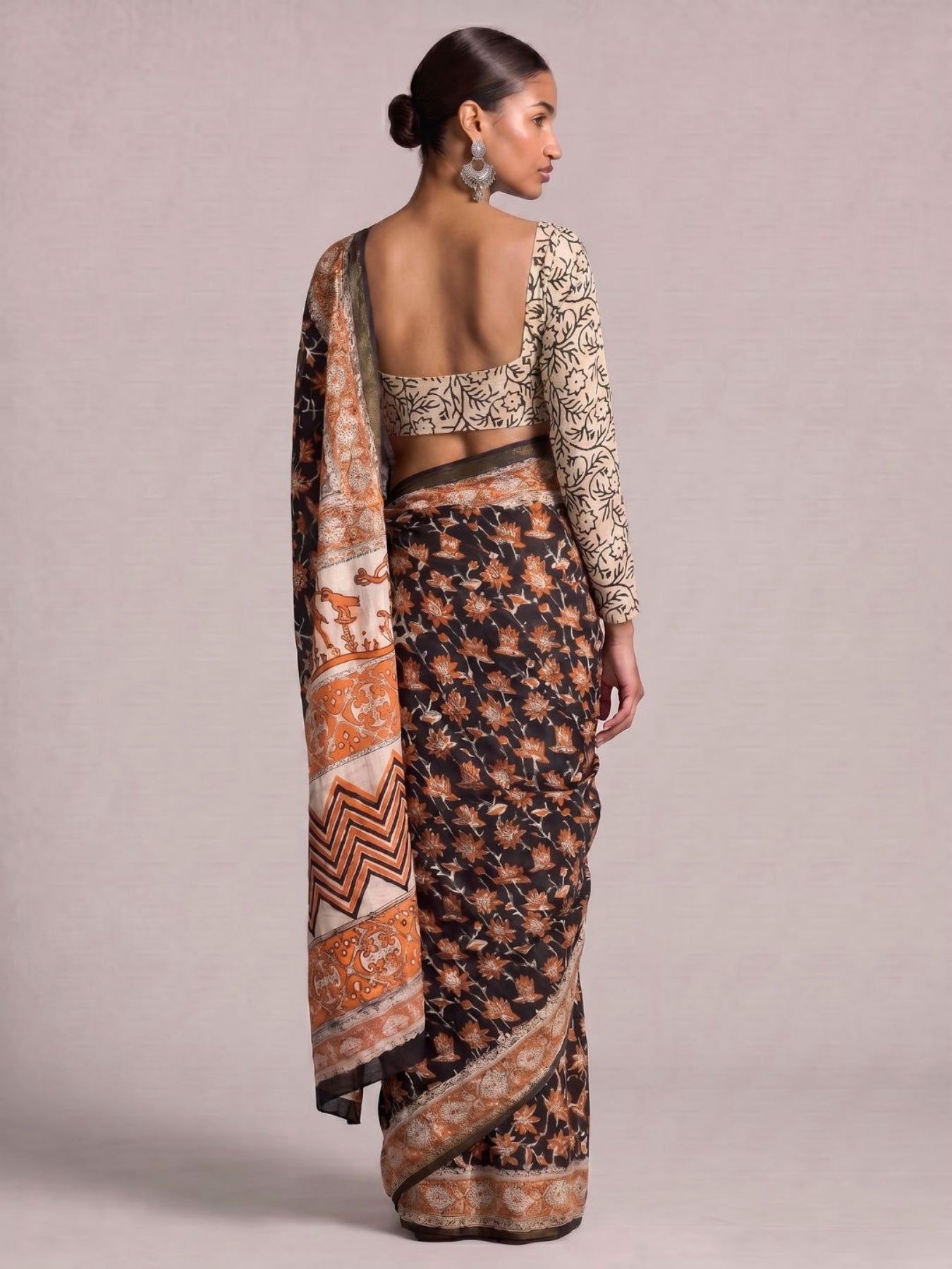 Pihu Bagru Cotton Saree