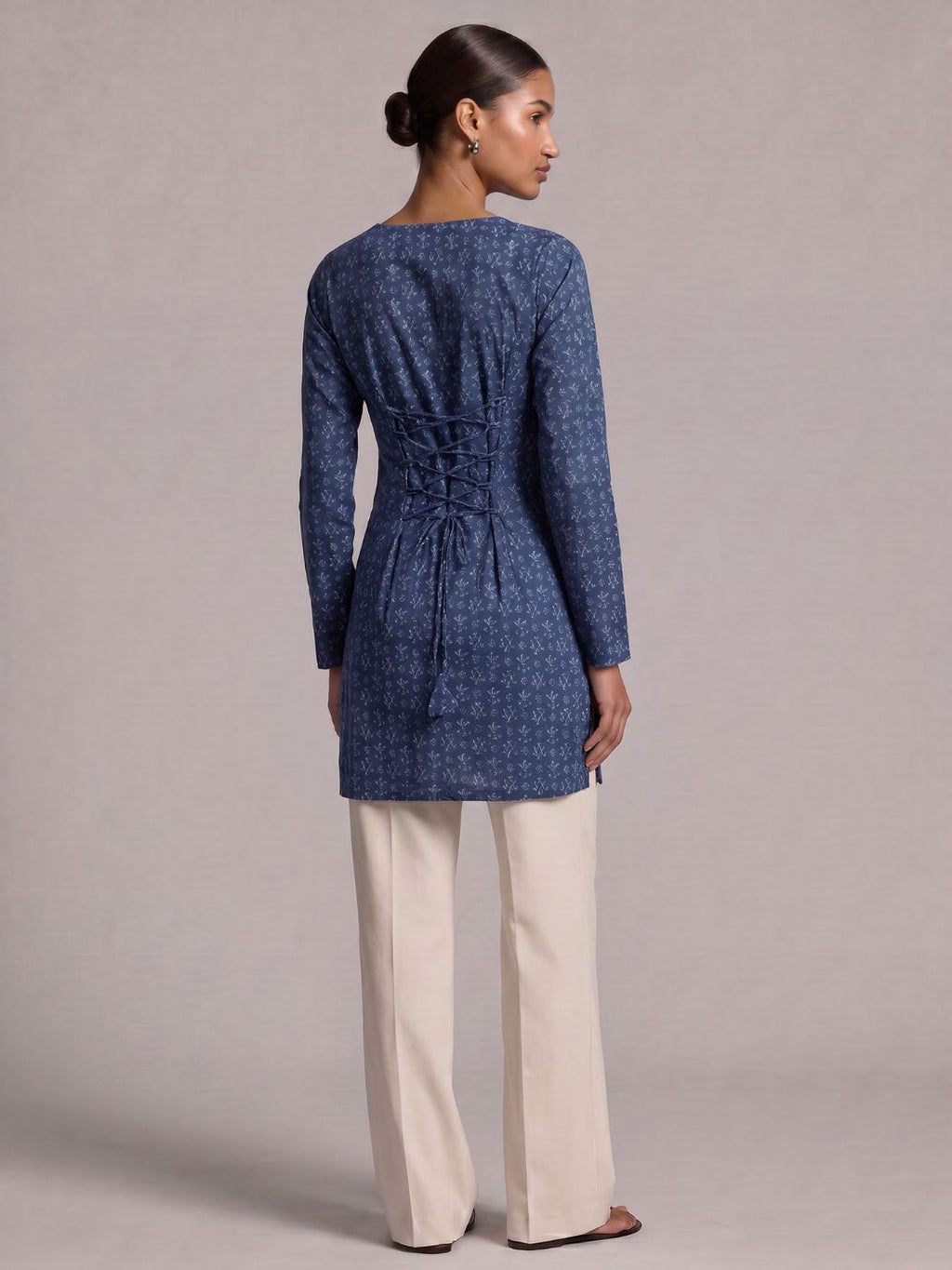 Kaira Sleeved Corset Kurti Top