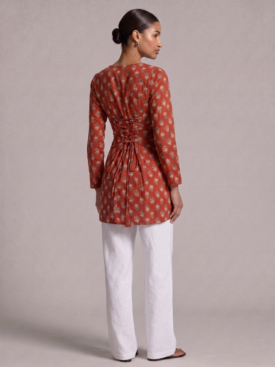Jashn Full Sleeve Structured Kurti Top