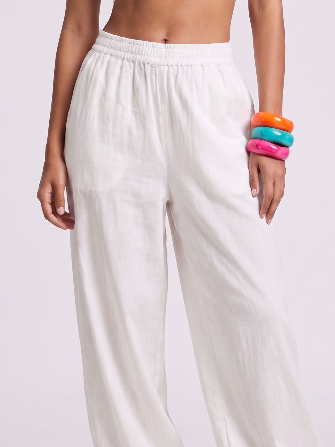 Lehri White Balloon Pants