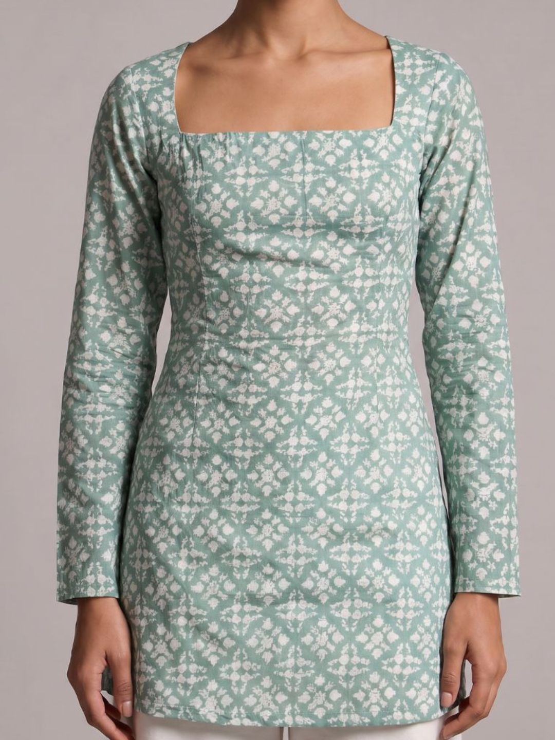 Chaya Sleeved Corset Kurti Top