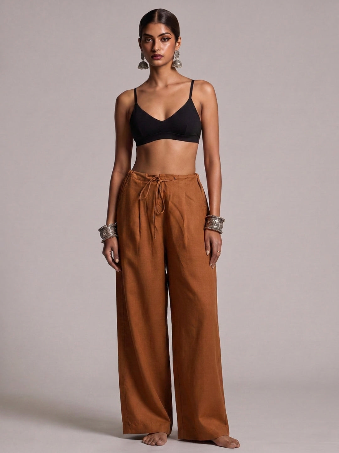 Brown Relaxed Pants