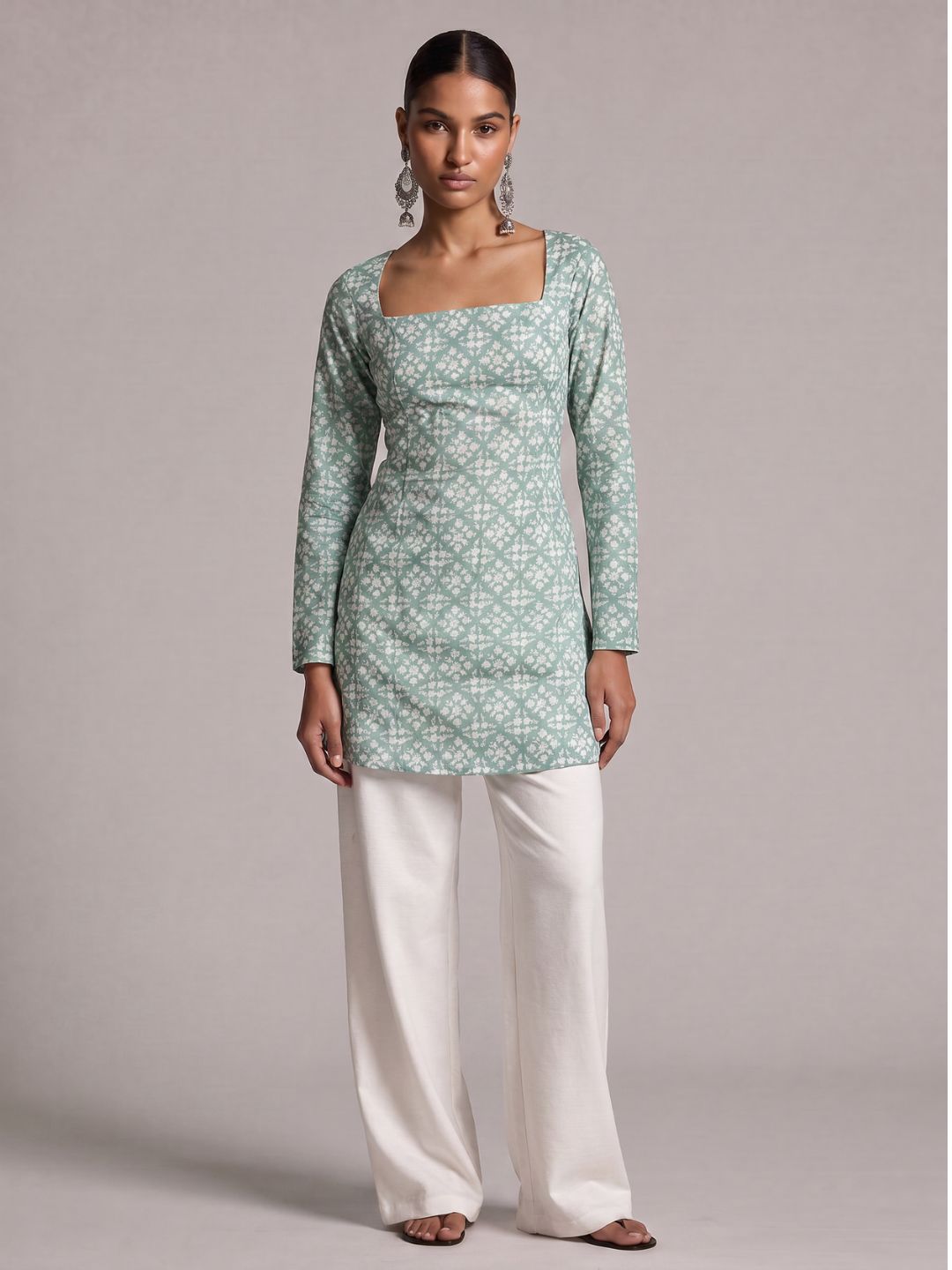 Chaya Sleeved Corset Kurti Top