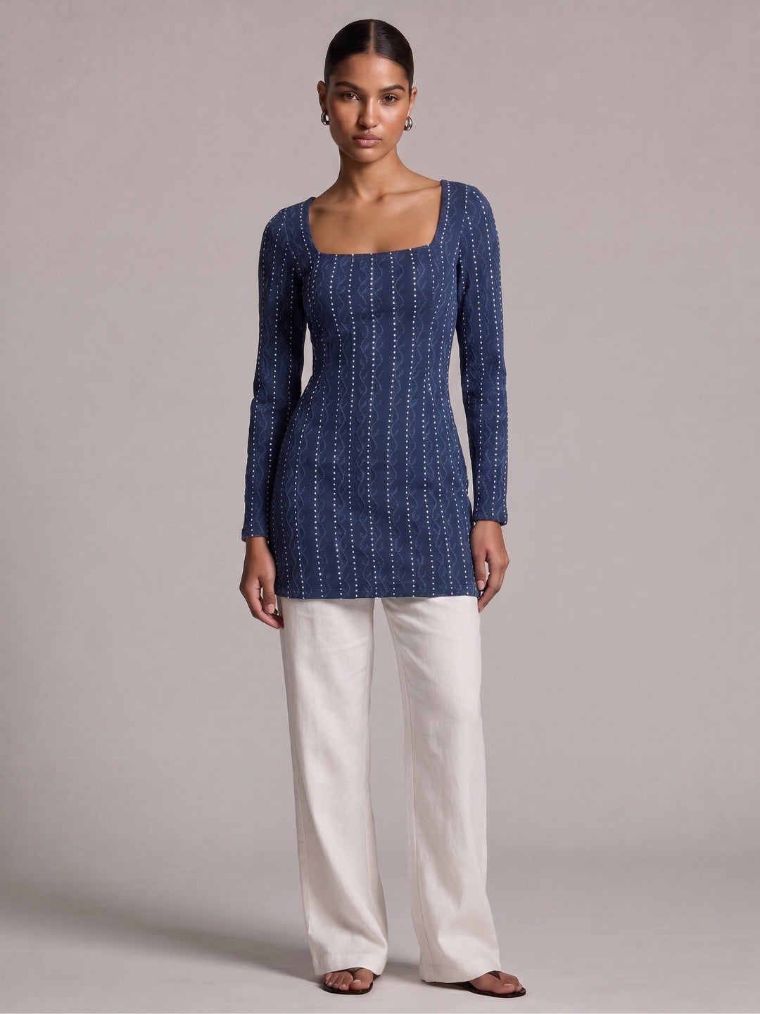 Mehek Sleeved Corset Kurti Top