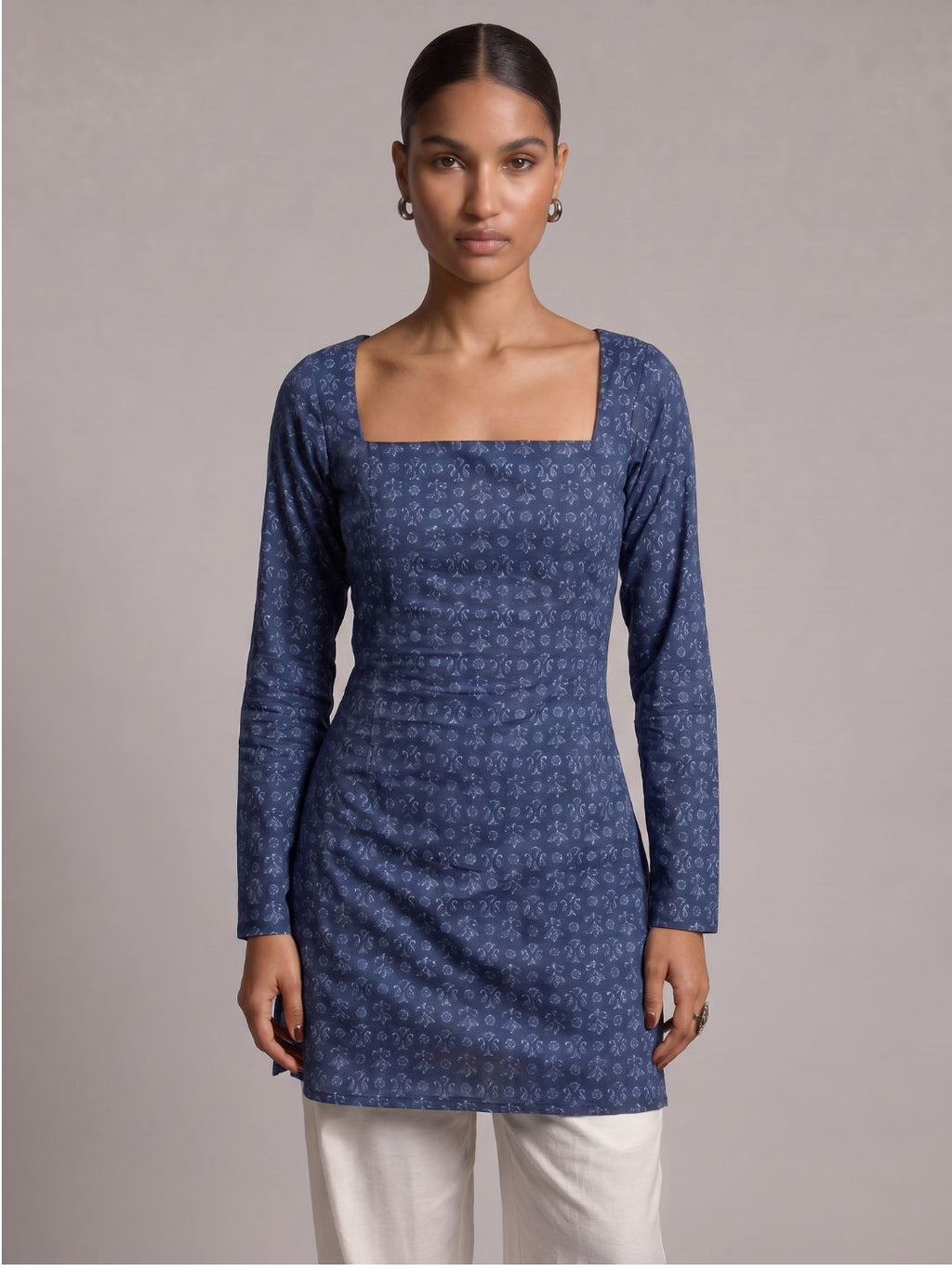 Kaira Sleeved Corset Kurti Top