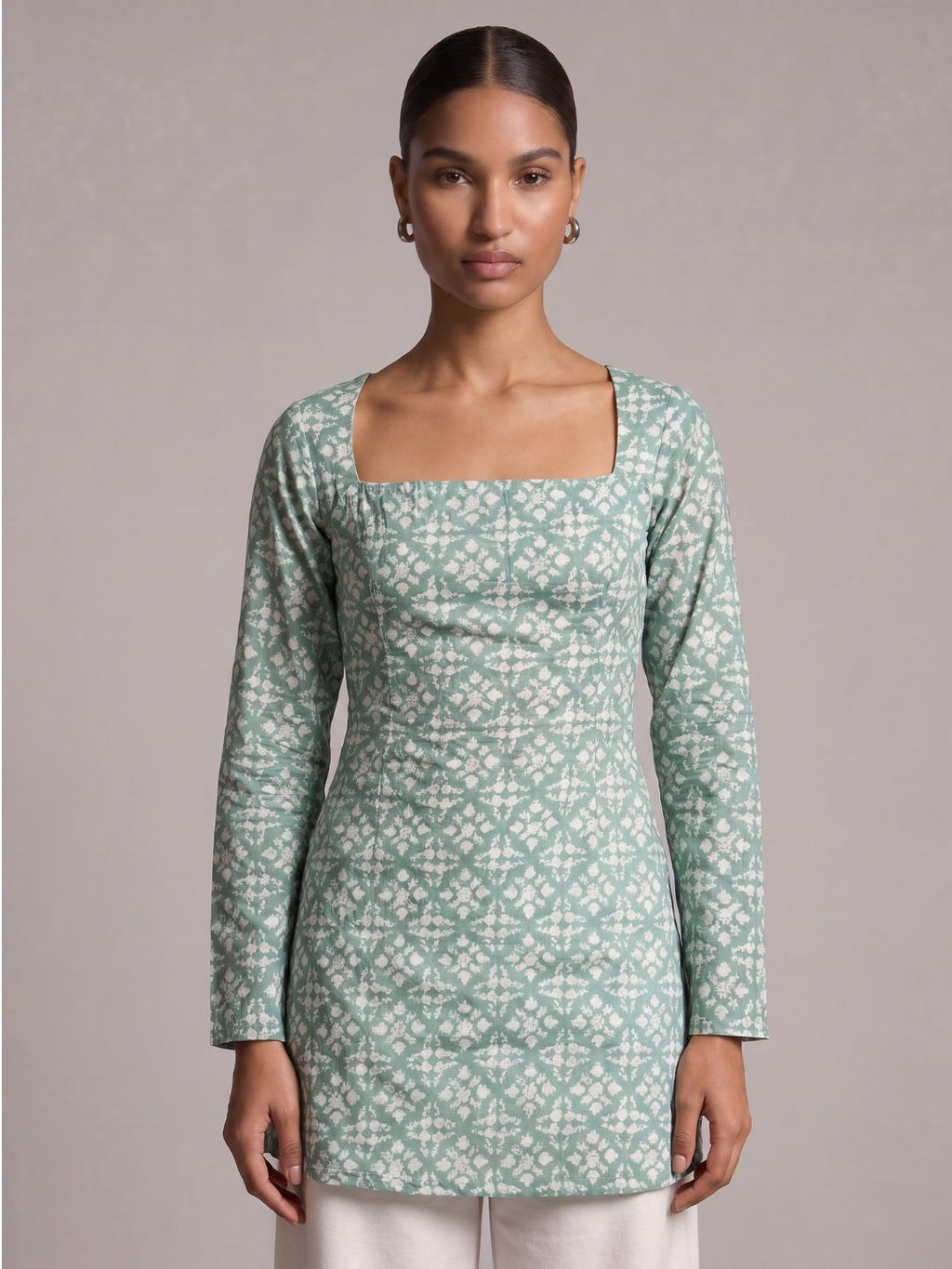 Chaya Sleeved Corset Kurti Top