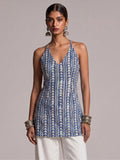 Dabu Halter Corset Kurti Top