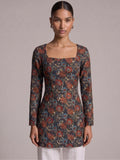 Radhika Sleeved Corset Kurti Top