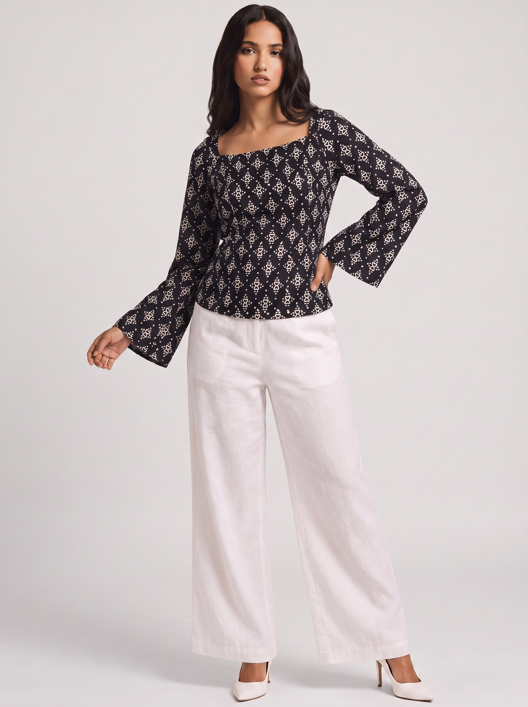 Amayra Open Back Corset Kurti Top