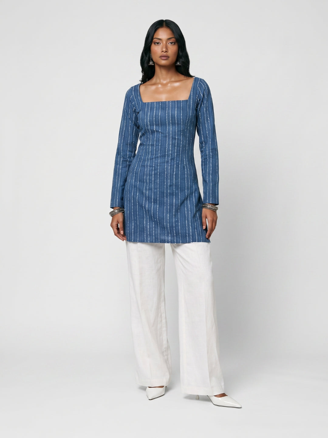Ishita Sleeved Corset Kurti Top