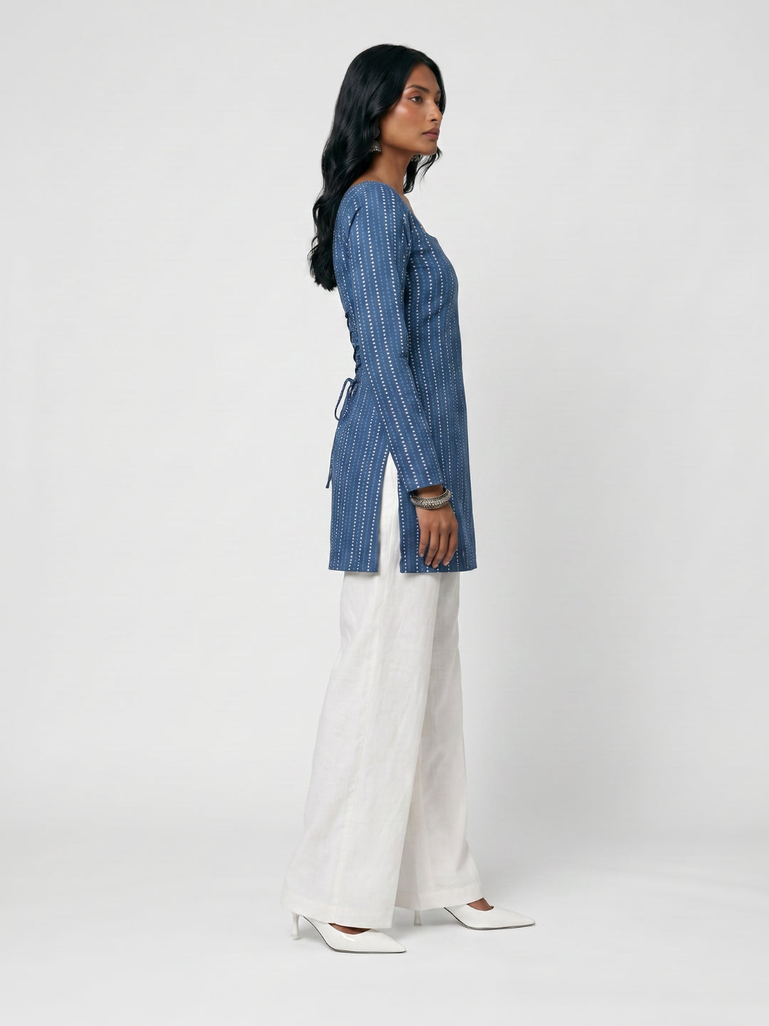 Ishita Sleeved Corset Kurti Top