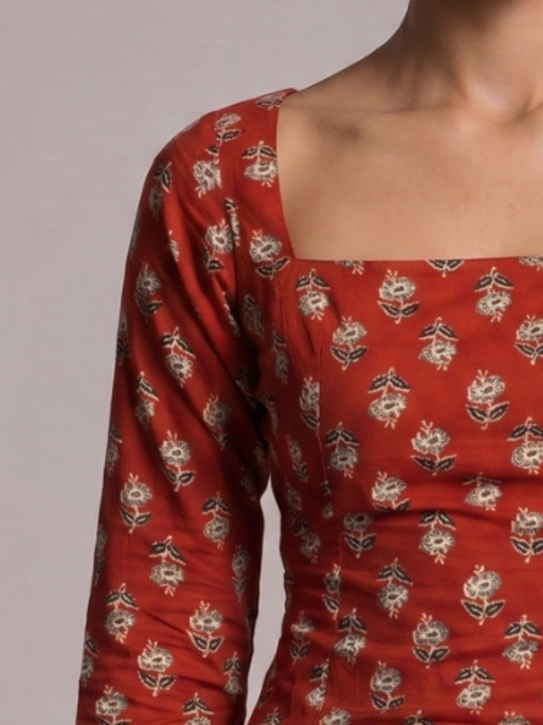 Jashn Full Sleeve Structured Kurti Top