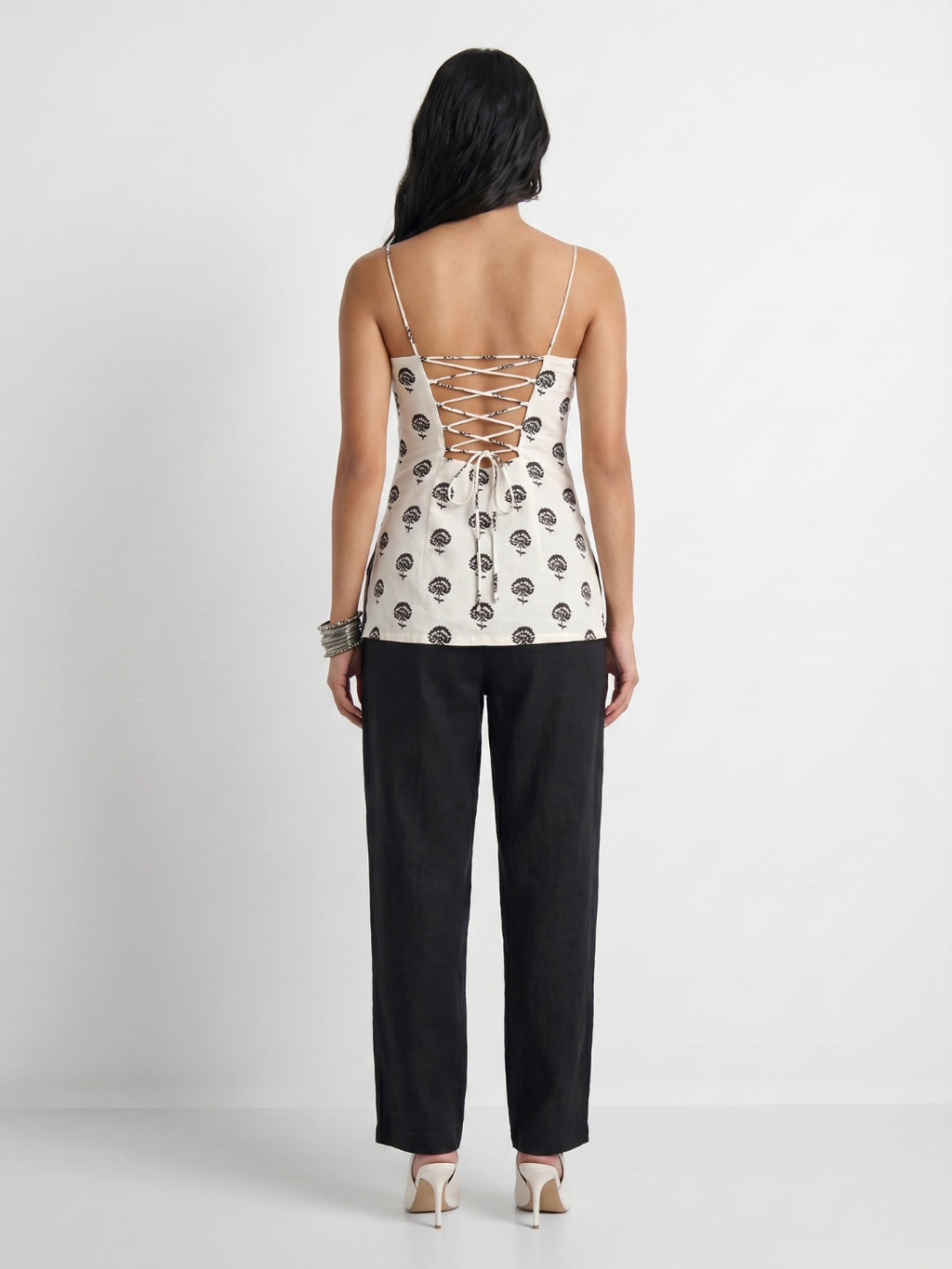 Jill Backless Corset Kurti Top