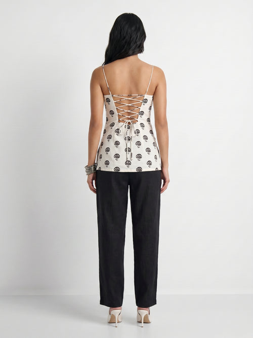 Jill Backless Corset Kurti Top
