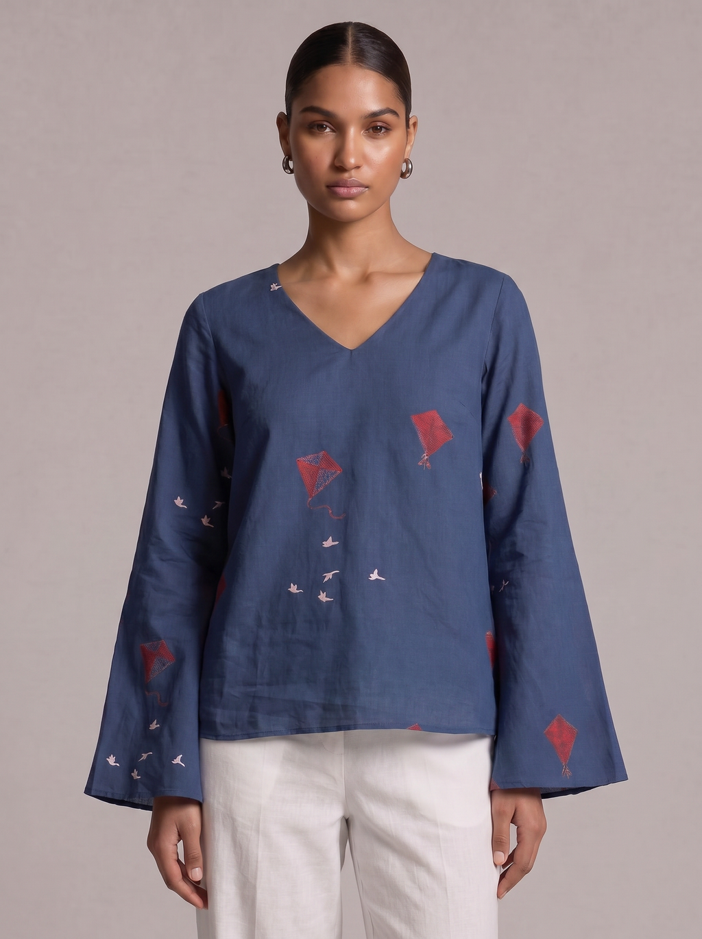 Sakshi Bell Sleeved Structured Top