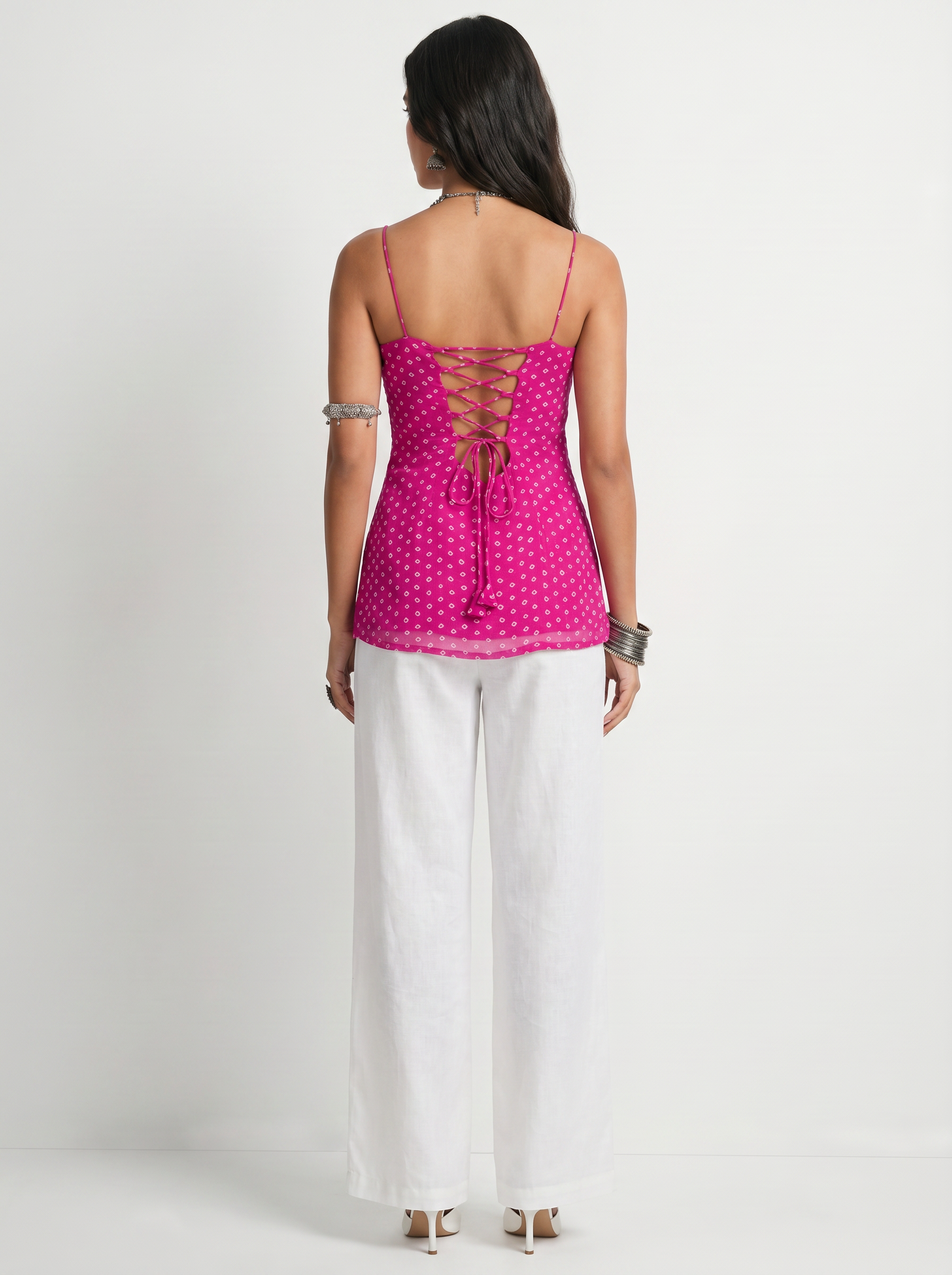 Rasika Bandhani Corset Kurti Top