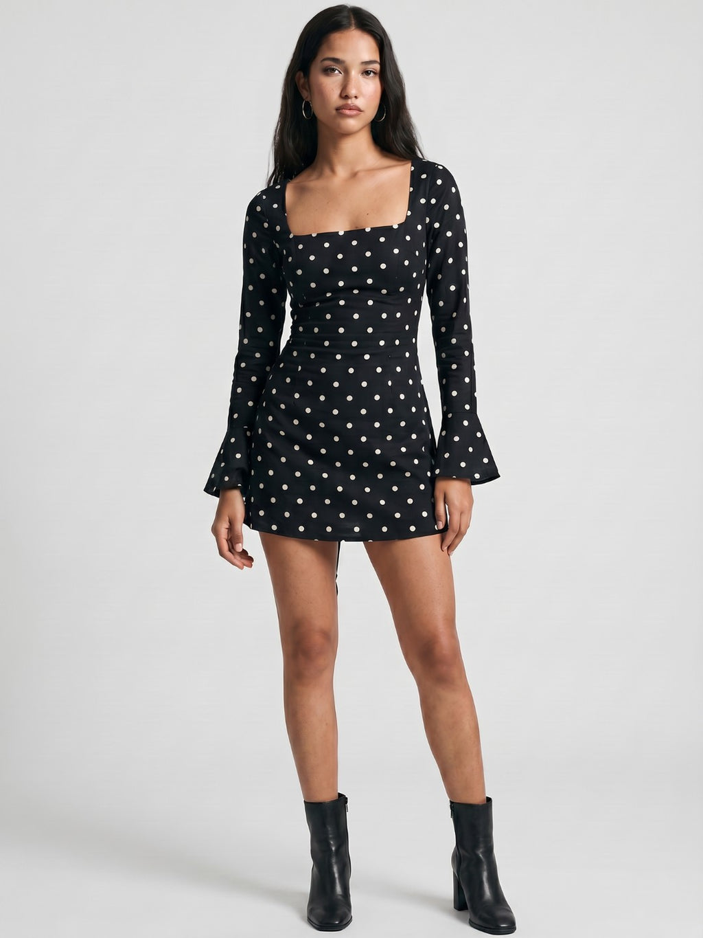Nora Polka Corset Mini Dress