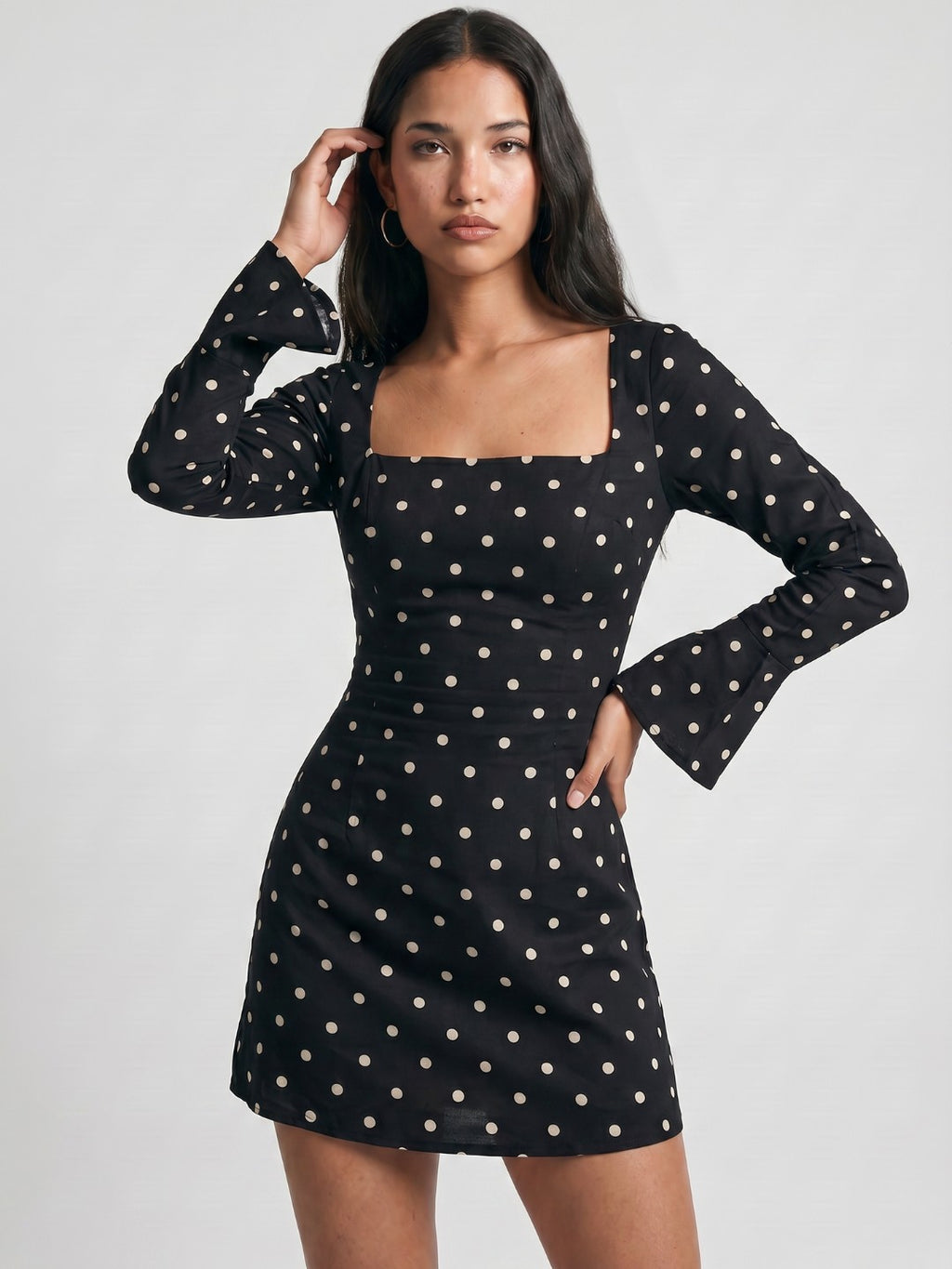 Nora Polka Corset Mini Dress