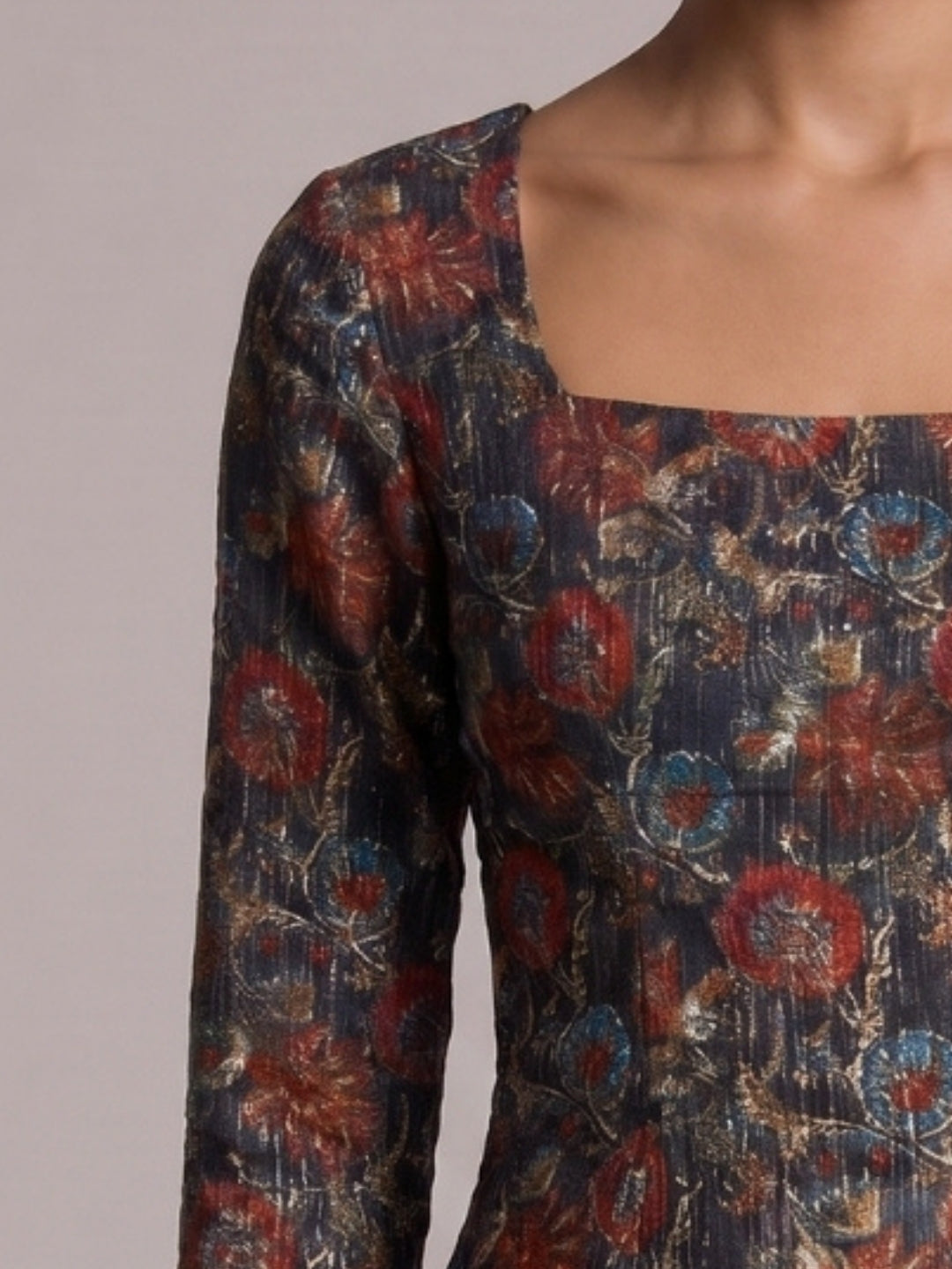 Radhika Sleeved Corset Kurti Top