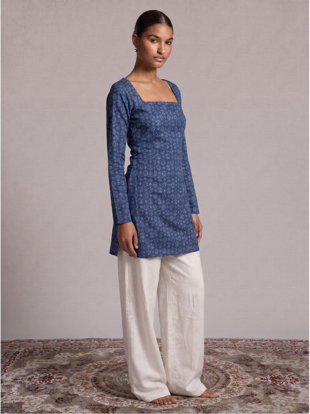 Kaira Sleeved Corset Kurti Top