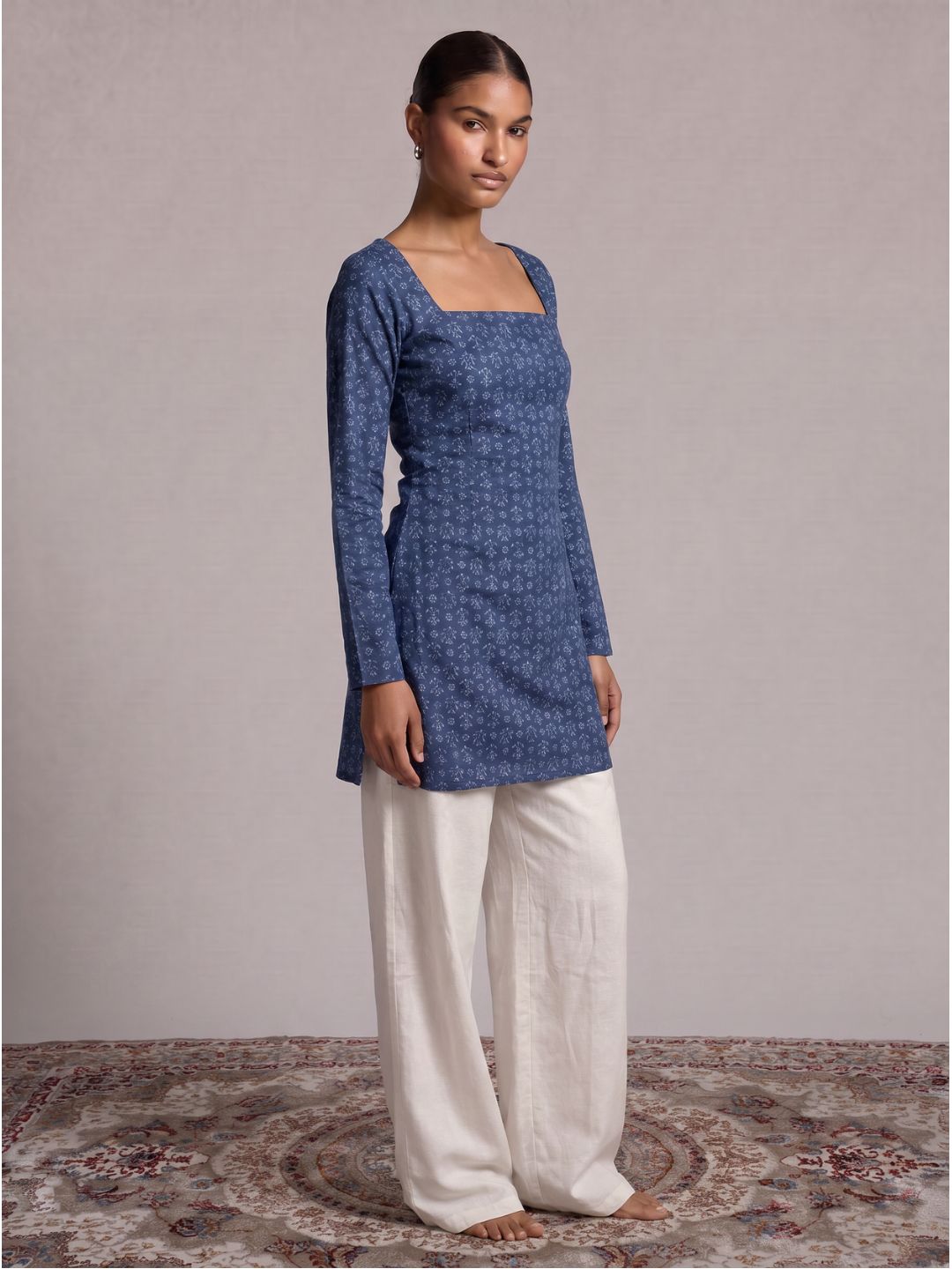 Kaira Sleeved Corset Kurti Top