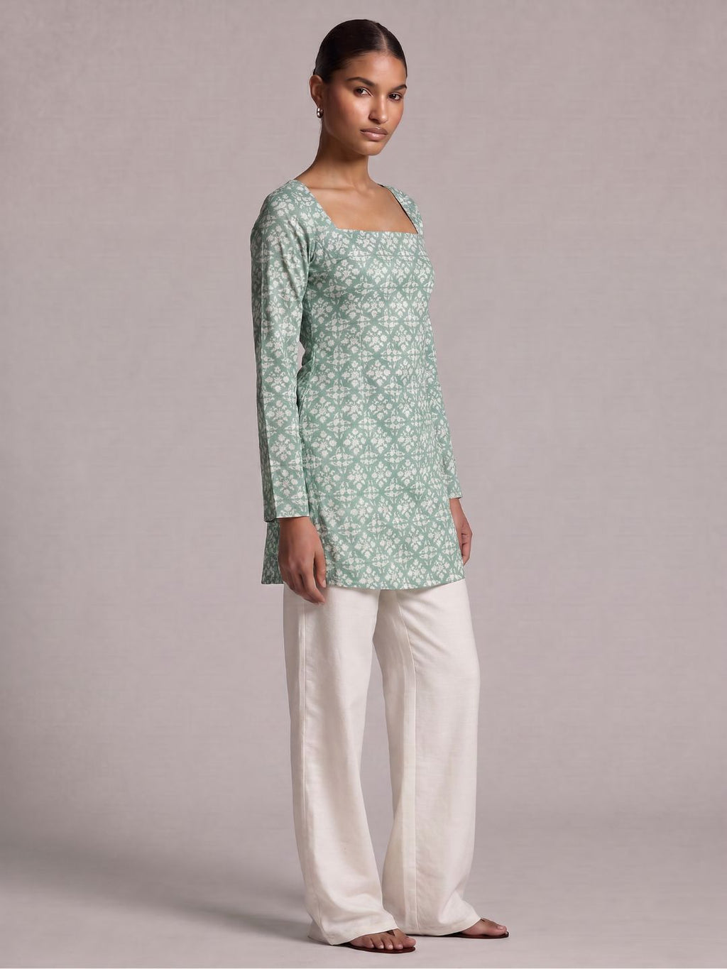 Chaya Sleeved Corset Kurti Top